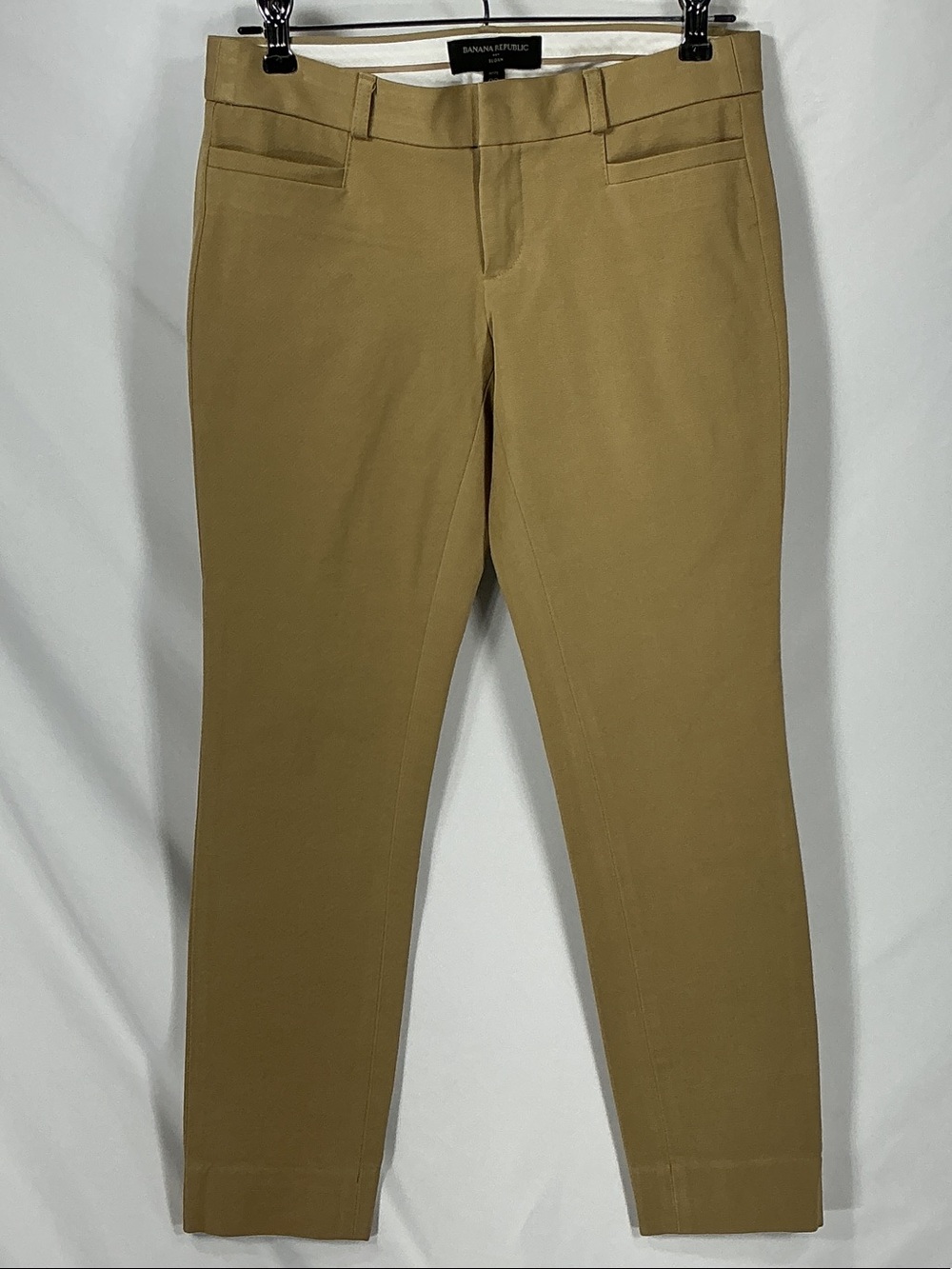 Banana Republic Sloan Slim Ankle Pants Tan Neutral Khaki Office Wear 00P
